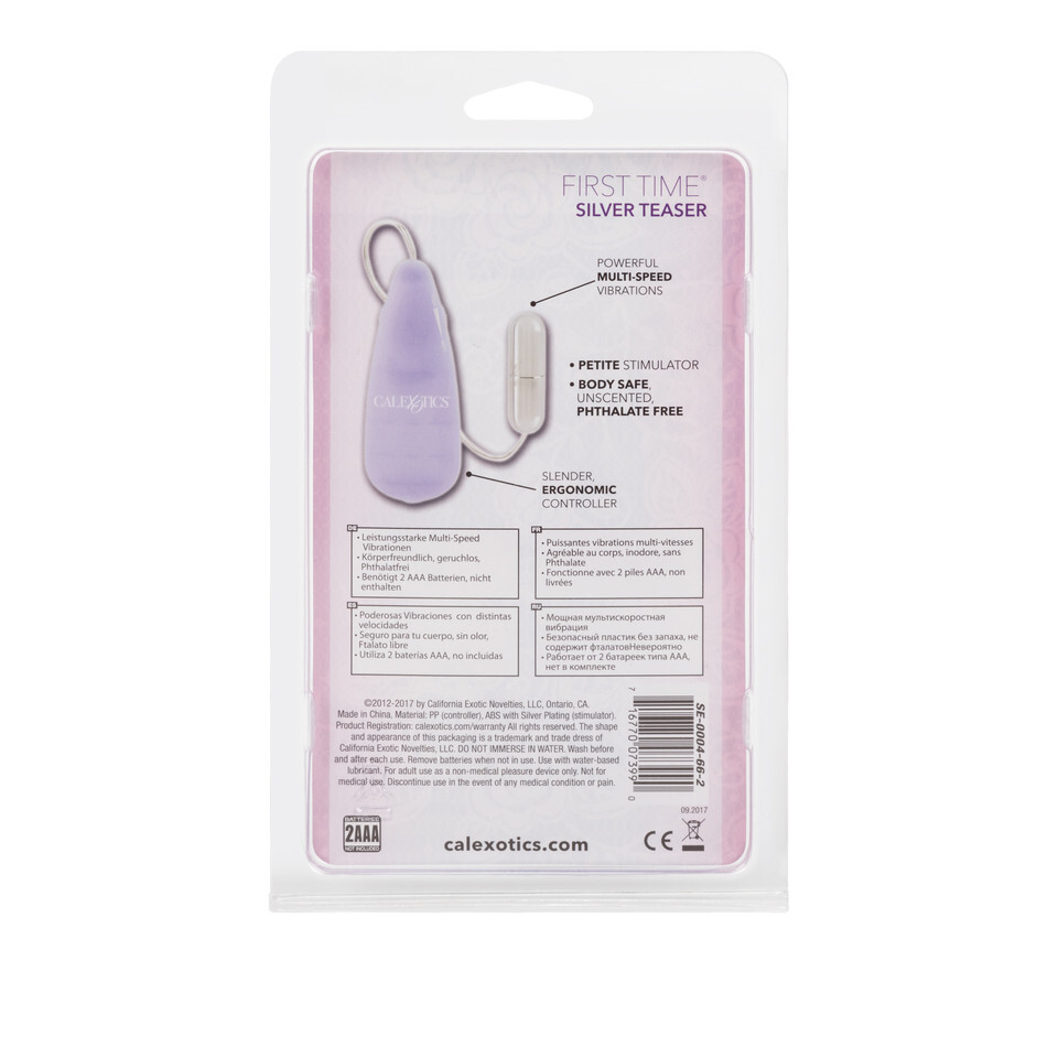 First Time Silver Teaser Vibrating Bullet - Image 4